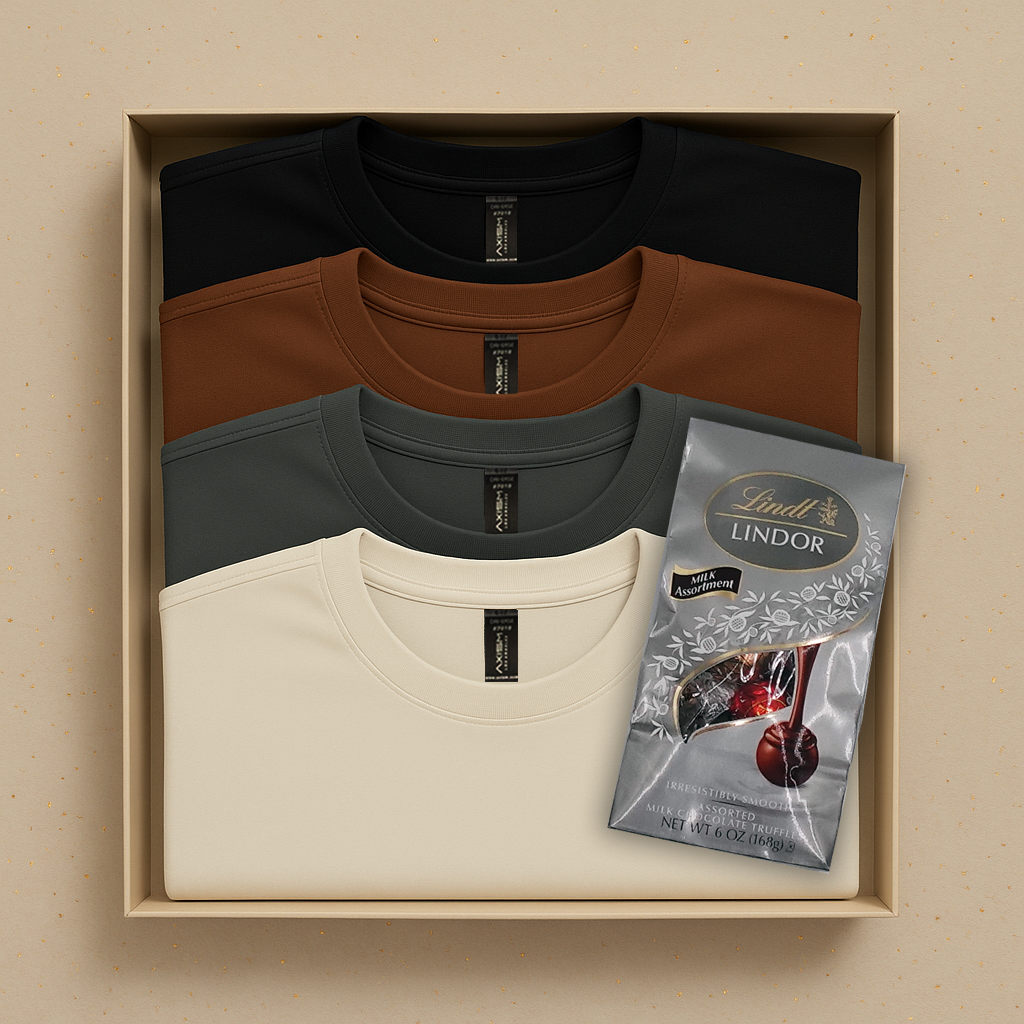 4pcs Tshirt Gift Box