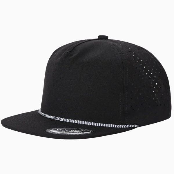 5panel Flat Bill Water Resistant Rope Hat
